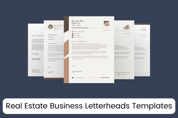 10 Real Estate Business Letterheads: Professional Templates