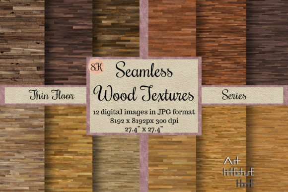 12 Seamless Thin Wood Textures: Your 8K Plank Toolkit