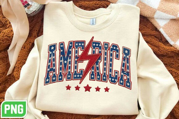 America Star Lightning Checkered PNG: Bold Graphic for Dynamic Design