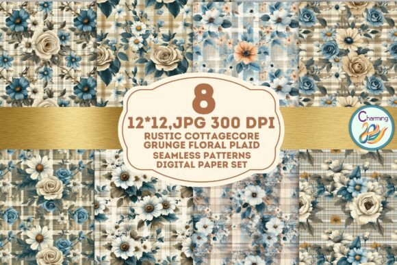 Bring Warmth and Character to Your Designs with Rustic Floral Plaid