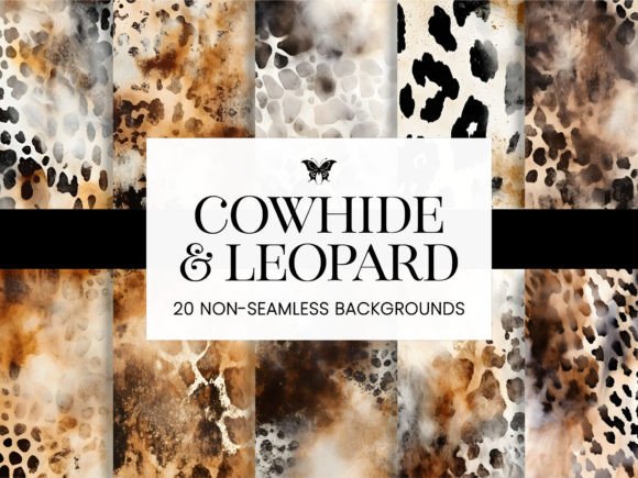 Cowhide Leopard Print Abstract Western: A Bold Graphic Collection