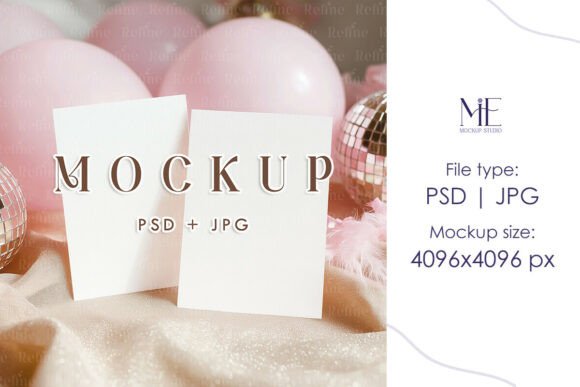 Double 5x7 Invitation Mockup Pink Disco: A Designer's Guide