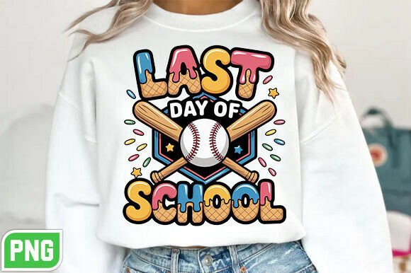 Ice Cream Drip Last Day of School PNG: Your Go-To Design Asset