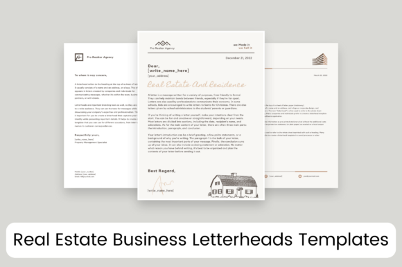 Professional Real Estate Letterhead Template Guide
