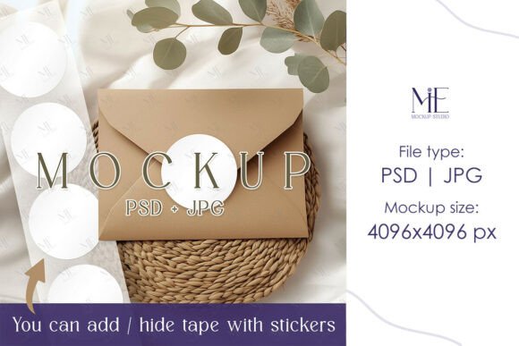 Realistic Round Tag Mockups for Designers
