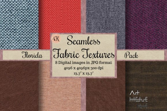 Seamless Fabric Textures - Florida Pack: Design Possibilities