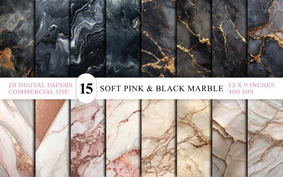 Soft Pink and Black Marble Texture Bg: A Designer's Guide